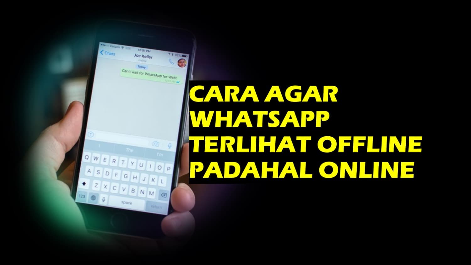 Cara Agar WhatsApp Terlihat Offline Padahal Online