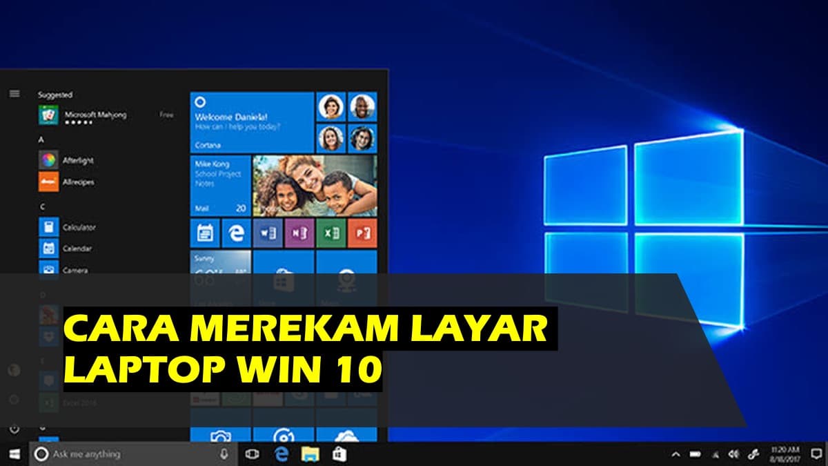 Cara Merekam Layar Laptop Win 10