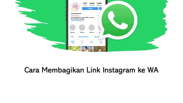 Cara Membagikan Link Instagram ke WA dan Sosial Media Lainnya